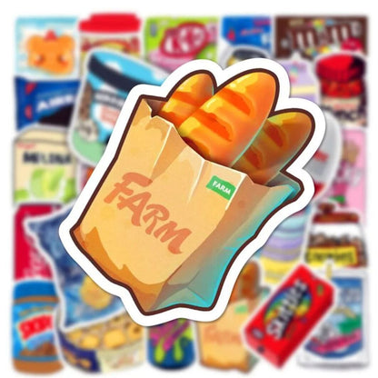 STICKERS-FOODS