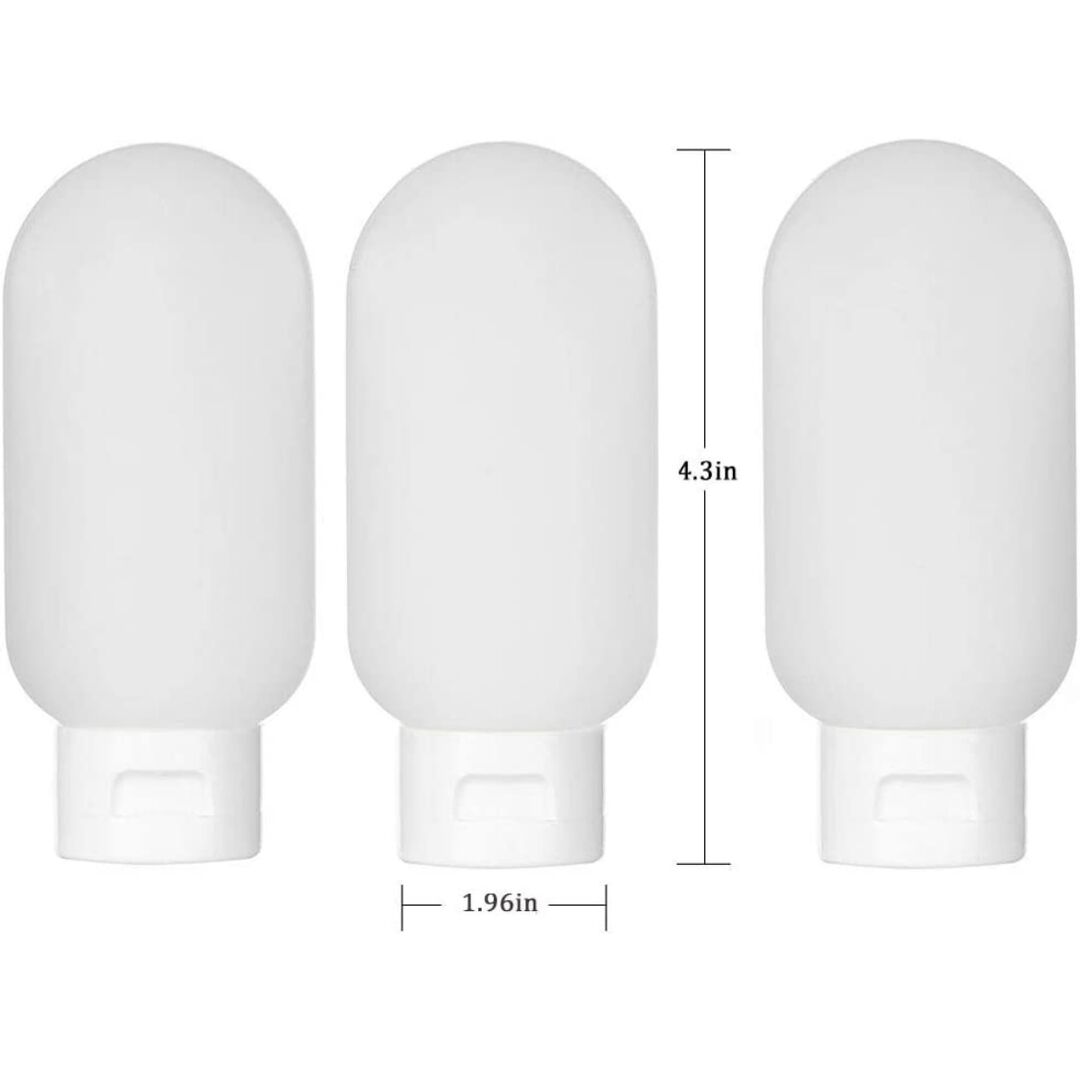 TRAVEL BOTTLES CONTAINER- WHITE