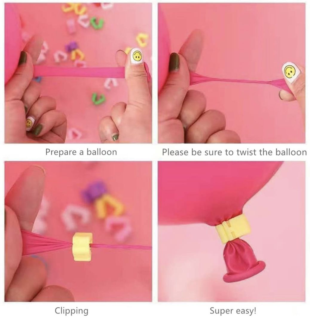 BALLOON CLIPS - COLORFUL