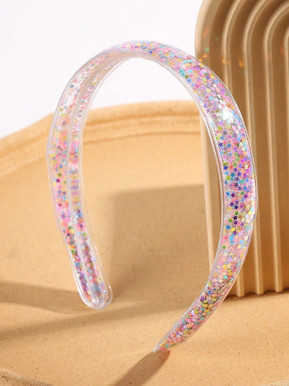 Headband With Star Glitter Inside