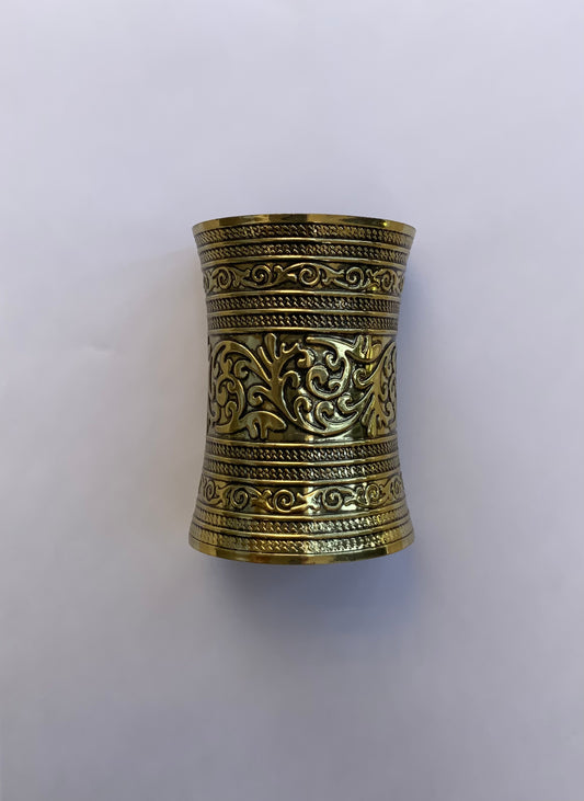 Gold hand cuff bracelet
