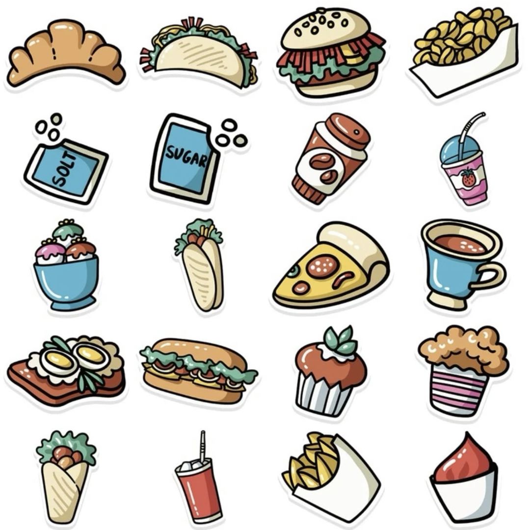 STICKERS- FOOD