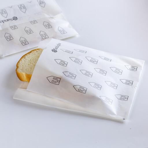 PAPER SANDWICH BAG WITH SEAL - LARGE