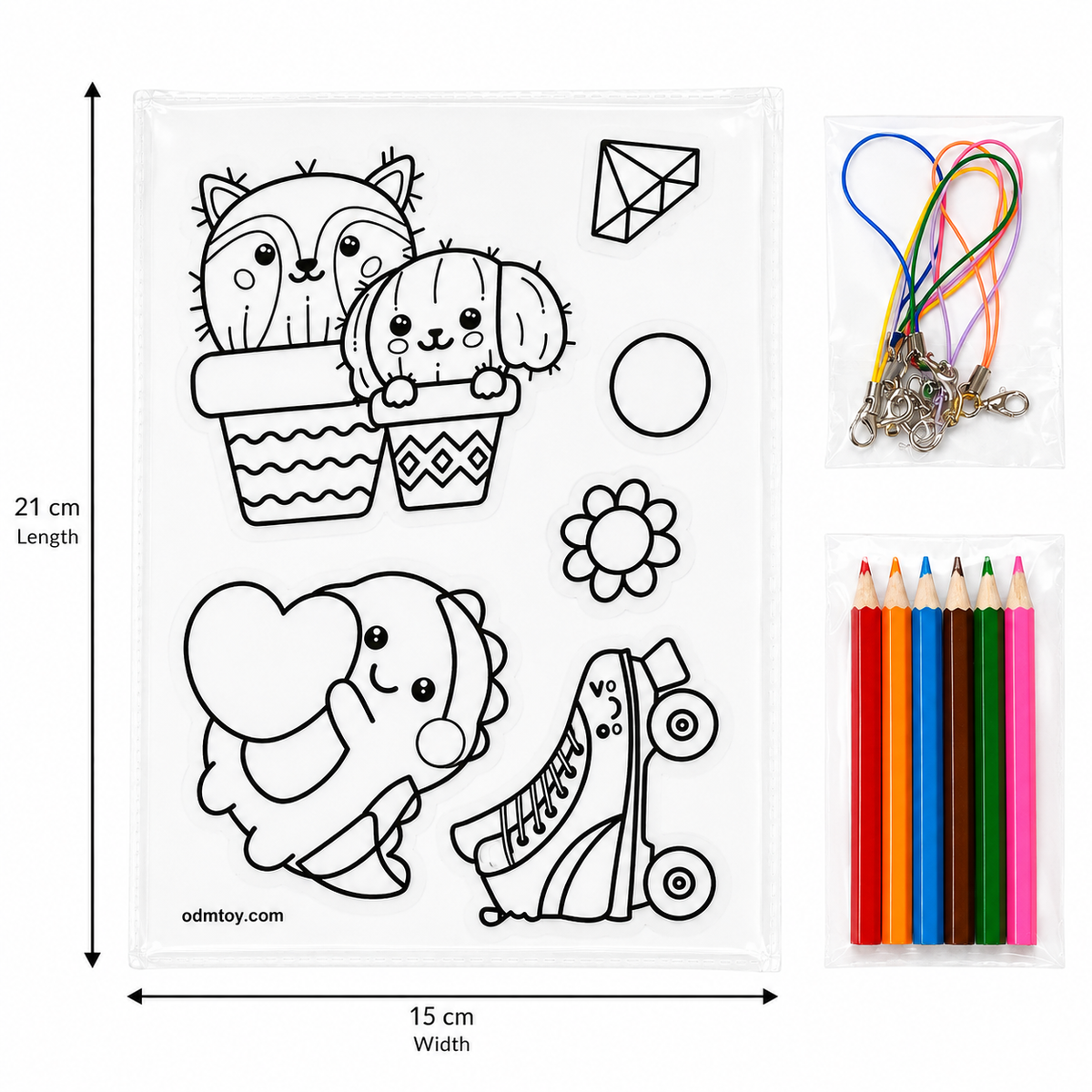 DIY COLORING KEYCHAIN TAG