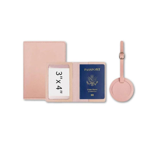 LEATHER PASSPORT HOLDER & LUGGAGE TAG