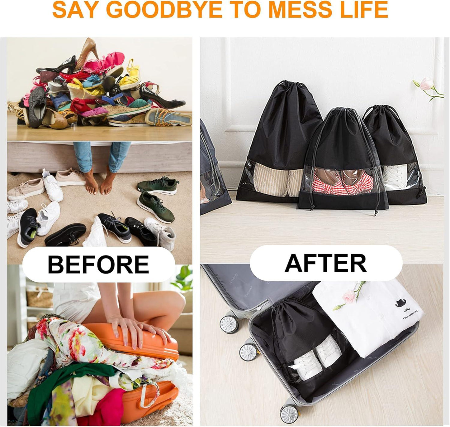 6 pcs LARGE SHOES STORAGE BAG