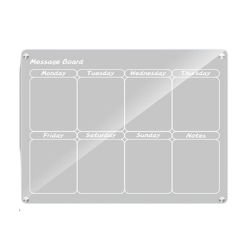 ACRYLIC MAGNETIC WEEKLY BOARD