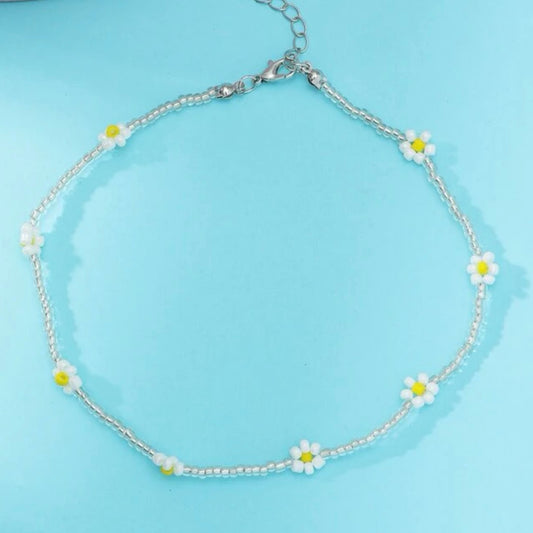 Flower beads necklace