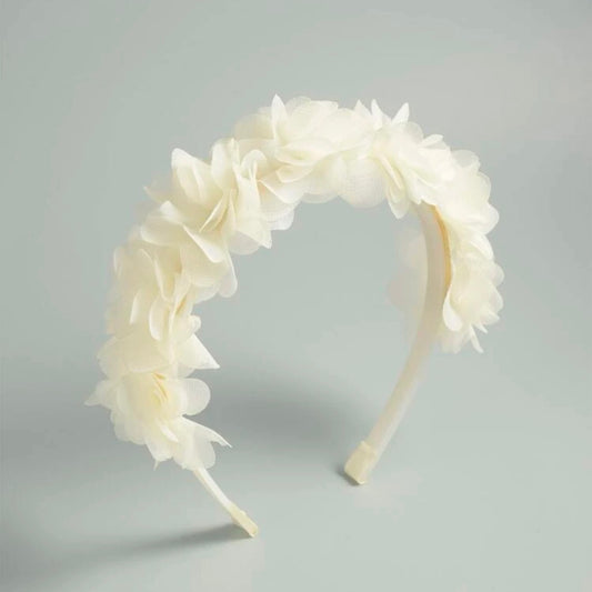 Off white flower headband