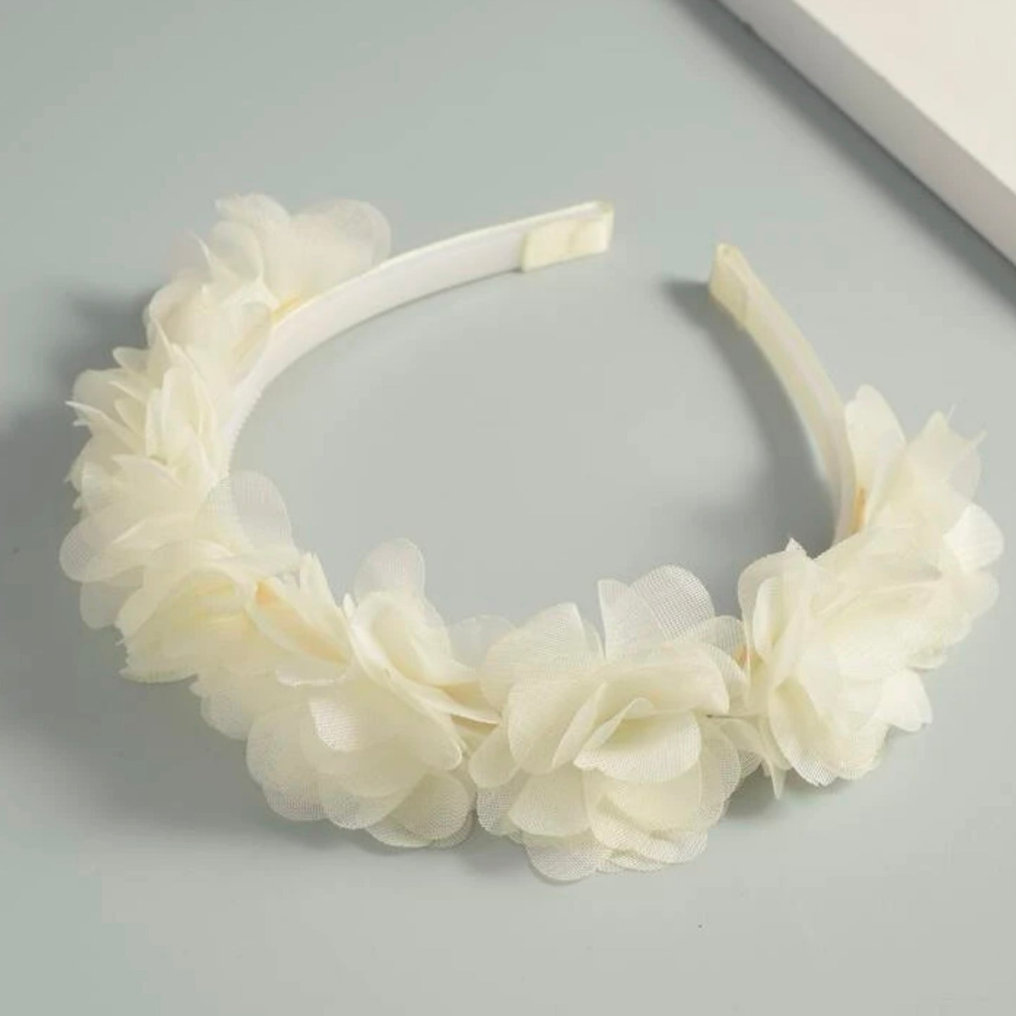 Off white flower headband