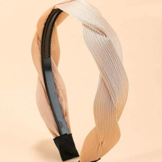 Twist beige headband