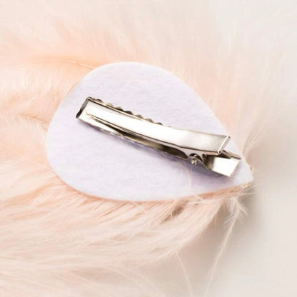 Feather hair clips