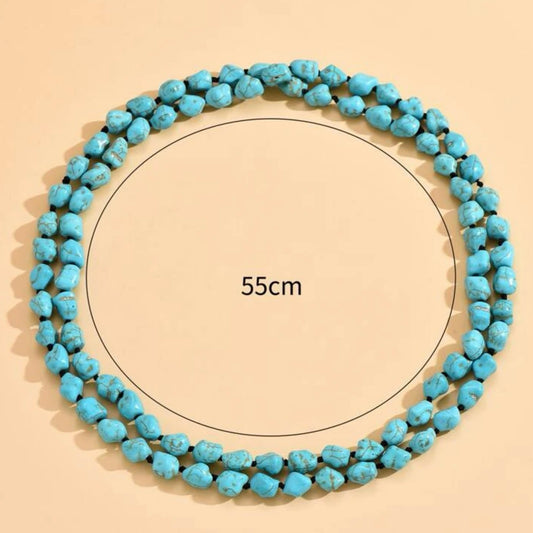 Blue Beaded necklace