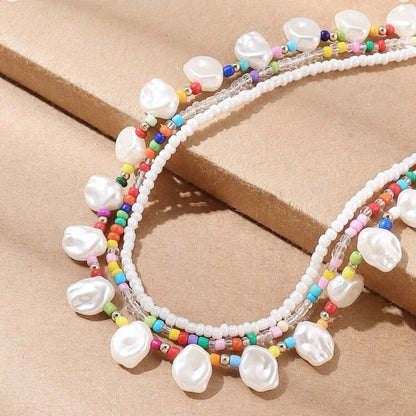 Set Summer beads necklace