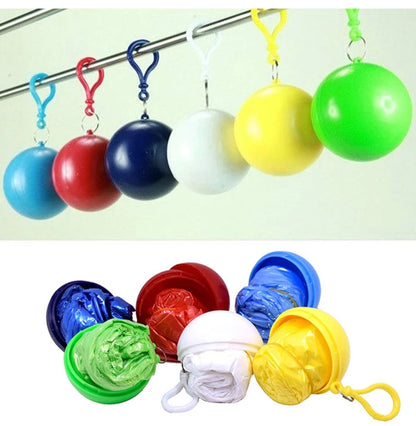 PORTABLE KEYCHAIN BALL RAINCOAT