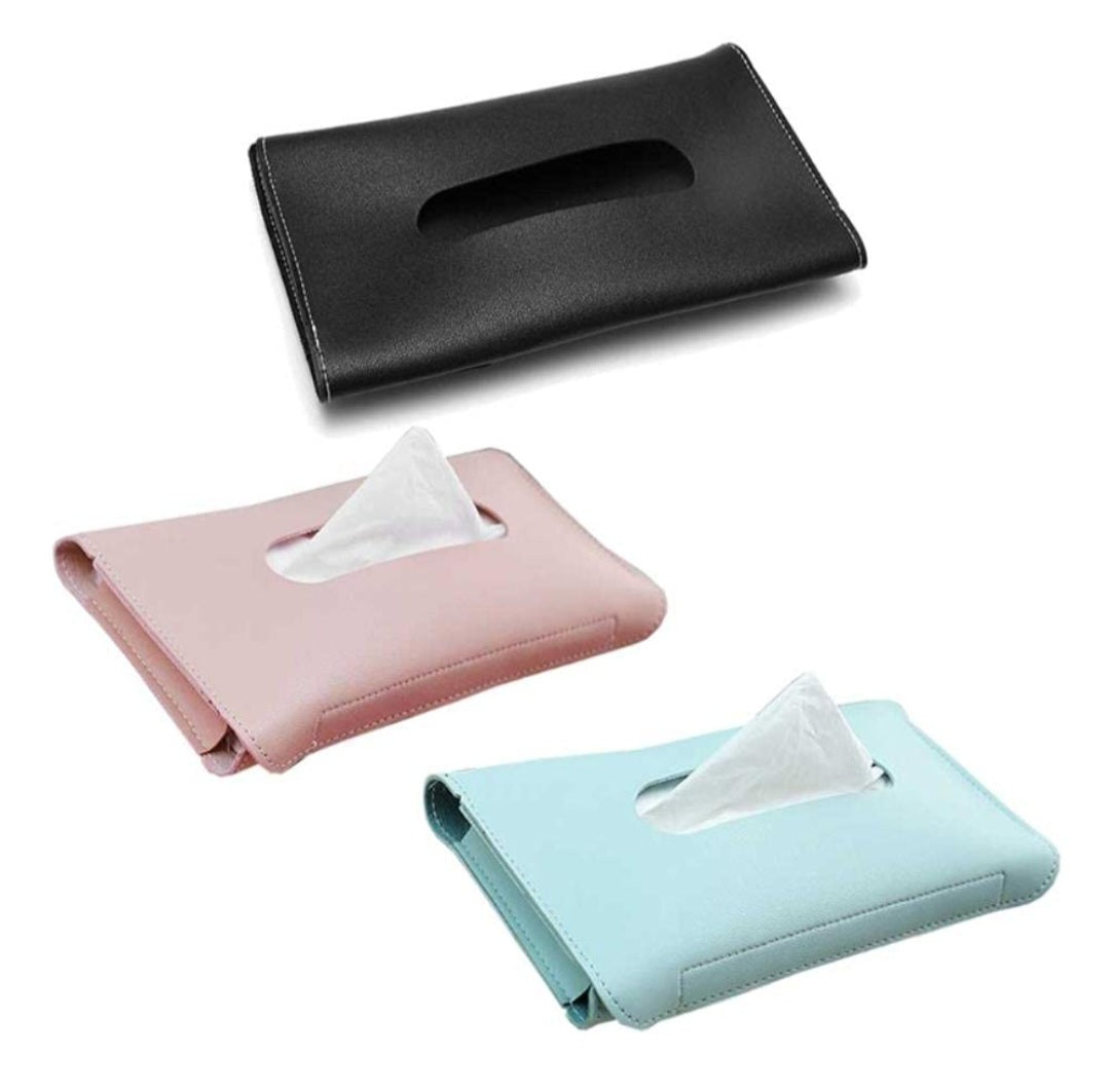 CAR LEATHER TISSUE BOX