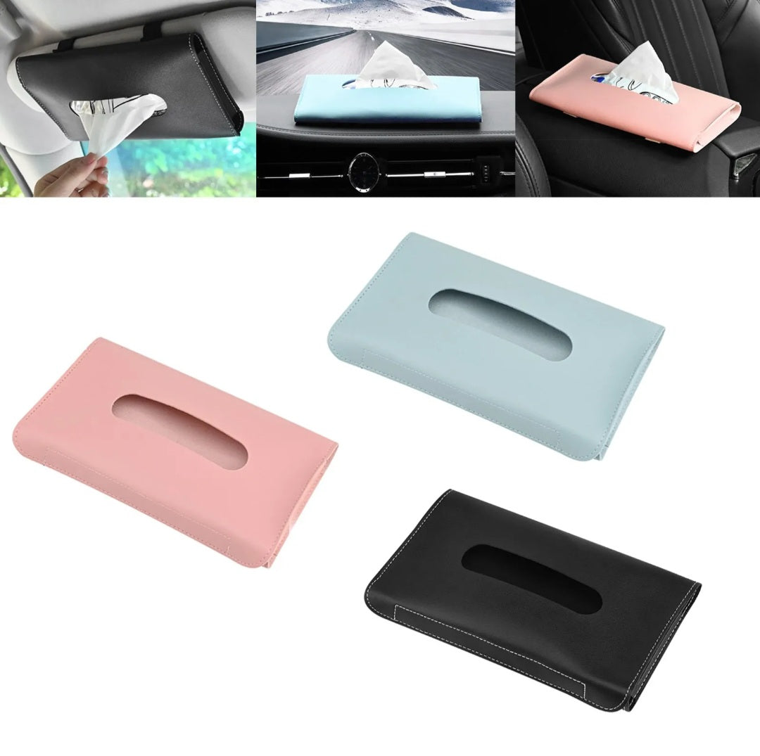 CAR LEATHER TISSUE BOX