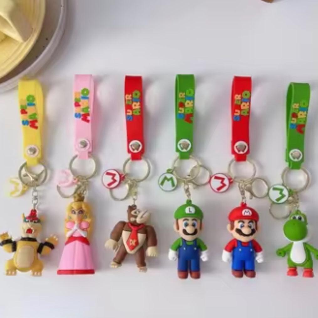 3D SUPER MARIO RUBBER KEYCHAIN