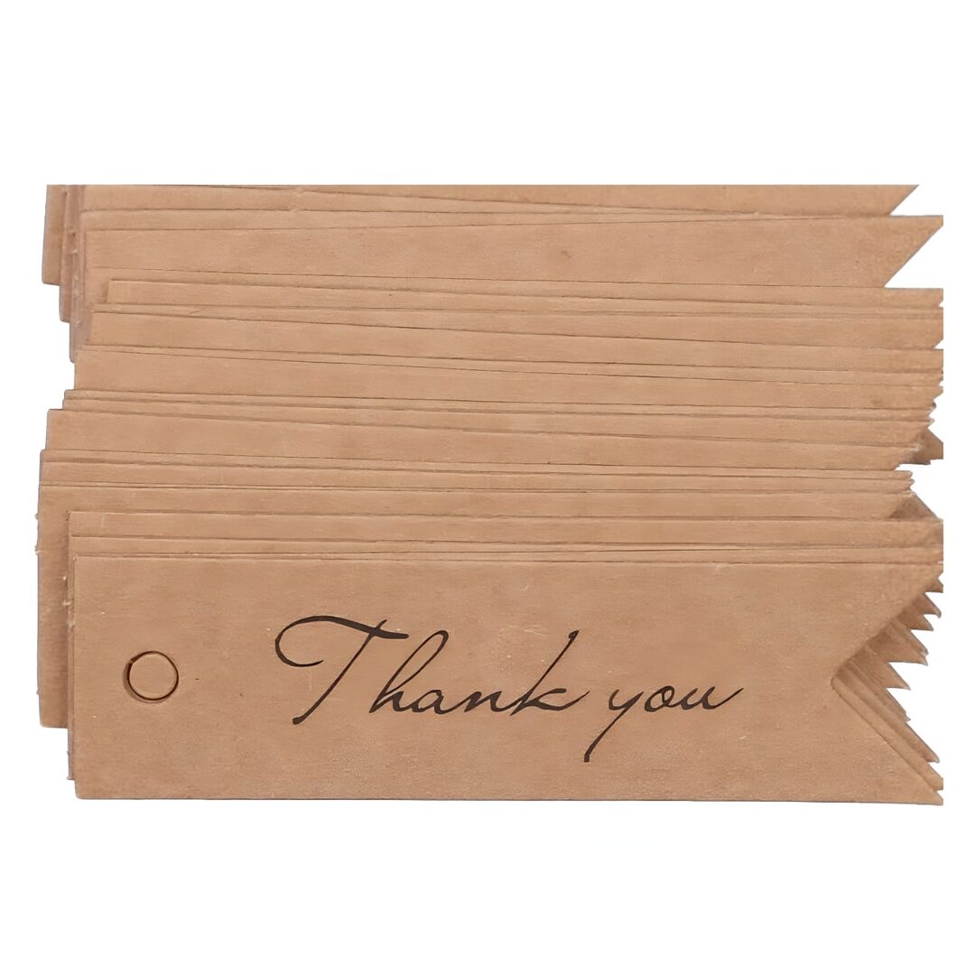 PAPER GIFT TAG- "THANK YOU"