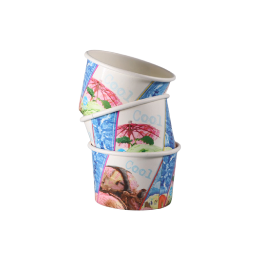 PAPER ICE CREAM CUP - WITH LID