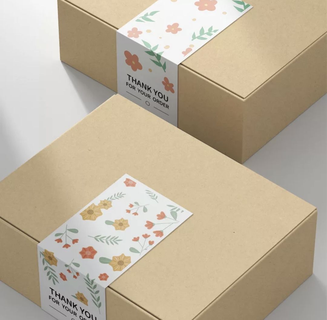 PACKAGE STICKERS- FLOWERS