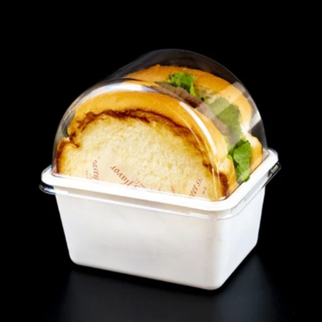 SANDWICH BOX WITH CLEAR COVER