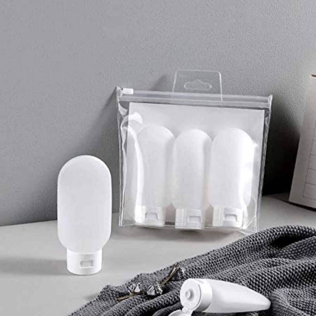 TRAVEL BOTTLES CONTAINER- WHITE