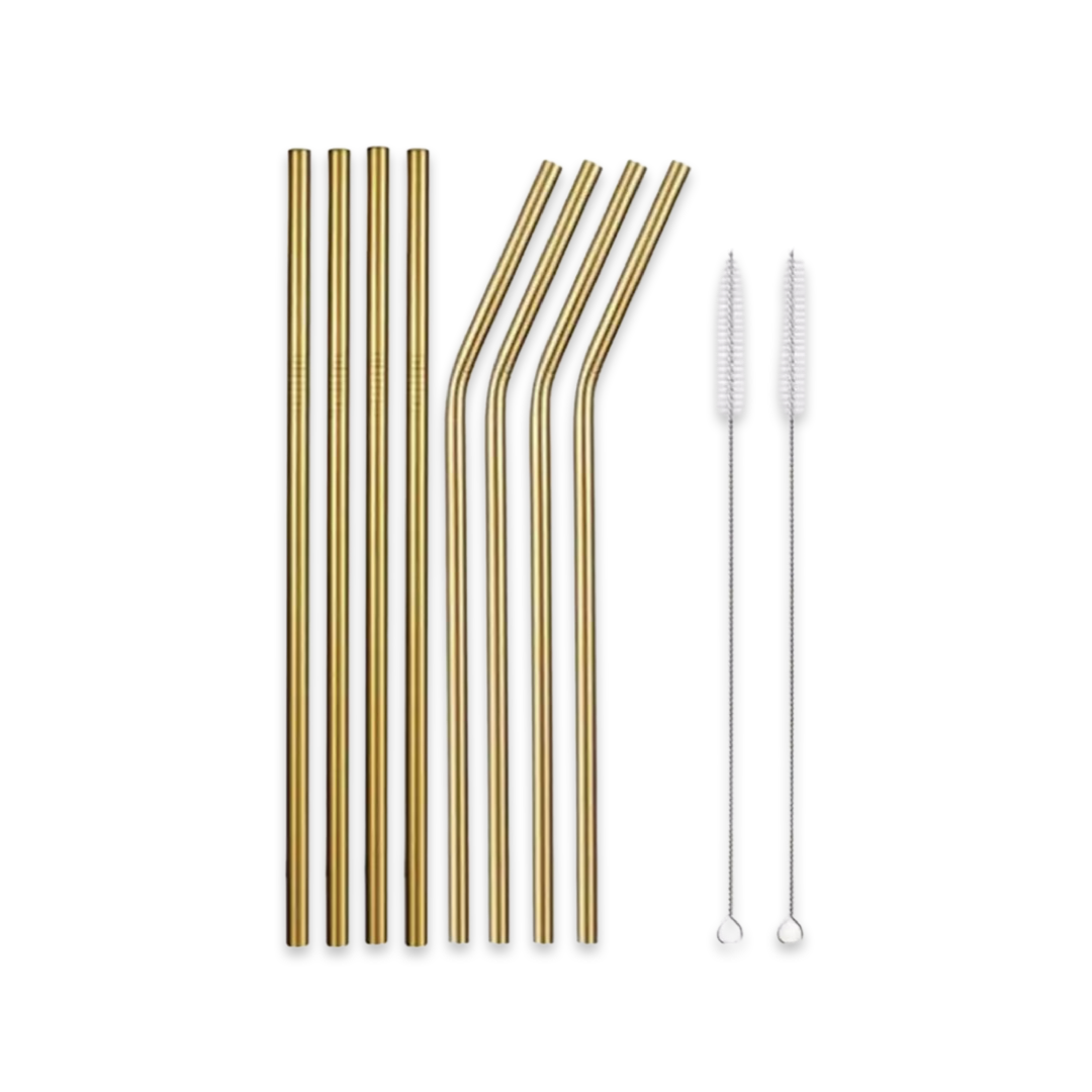 STAINLESS STEEL STRAW - GOLD
