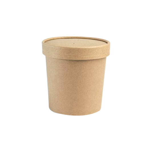 KRAFT CONTAINER WITH LID