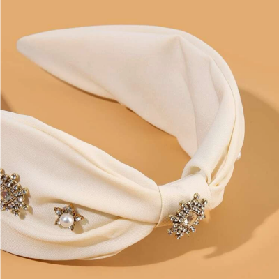 Rhinestone with pearl headband