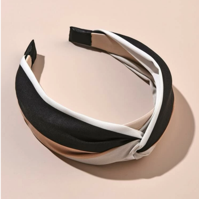 Black and white headband