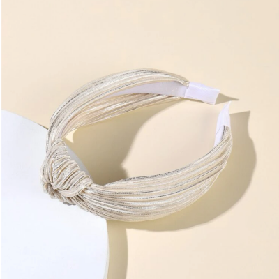 Silver knotted headband