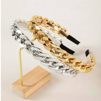 Gold and silver headband