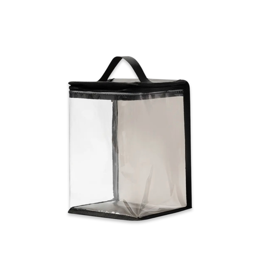 CLEAR TOILETRY BAG WITH HANDLE