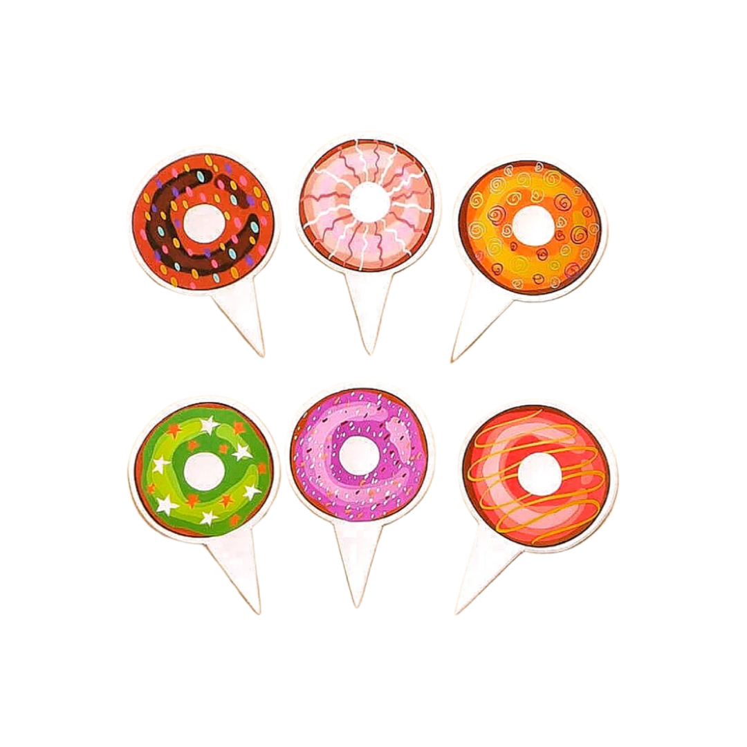 PAPER CAKE TOPPER - DONUTS