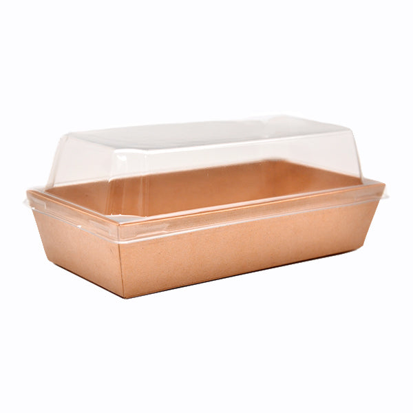 PAPER KRAFT CONTAINER WITH LID - RECTANGLE