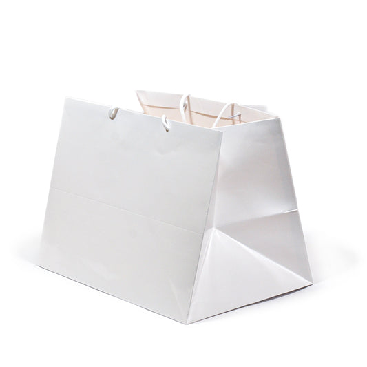 THICK RECTANGLE PAPER BAG - WHITE