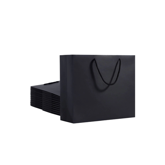 THICK RECTANGLE PAPER BAG - BLACK